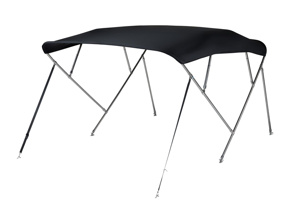 NALUX  RVS Biminitop 4 bogen - Hoogte 117 cm -Breedte 155-169 cm