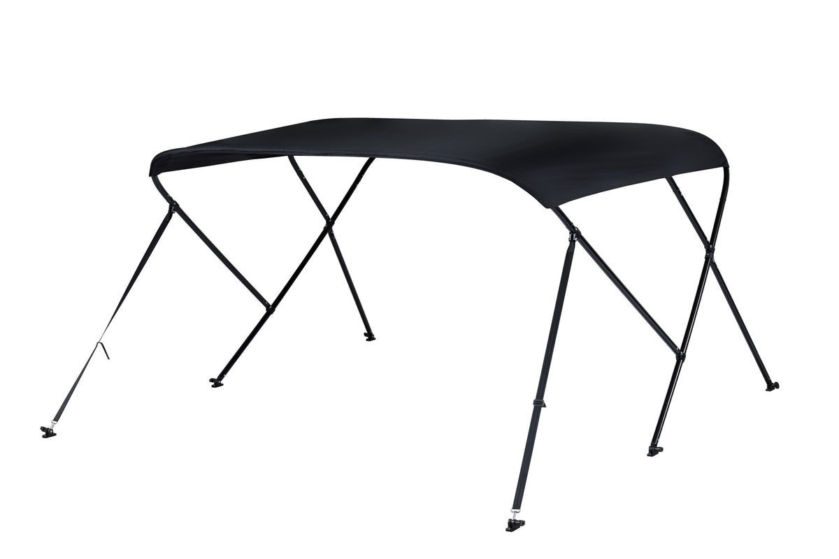 NALUX Biminitop 3 bogen zwart frame- Hoogte 91 cm -Breedte 200-213cm