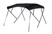 NALUX Biminitop 4  bogen zwart frame- Hoogte 137 cm -Breedte 231-243 cm